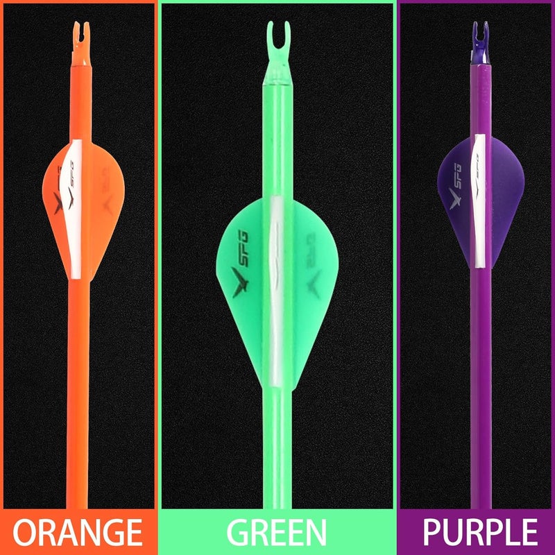 SP.G Archery Arrows for Compound Bow - 30 Inch Arrows for Compound Bow, 500 Spine Carbon Compound Arrows for Recurve Bow Shooting Hunting 12 Packs - Image 5